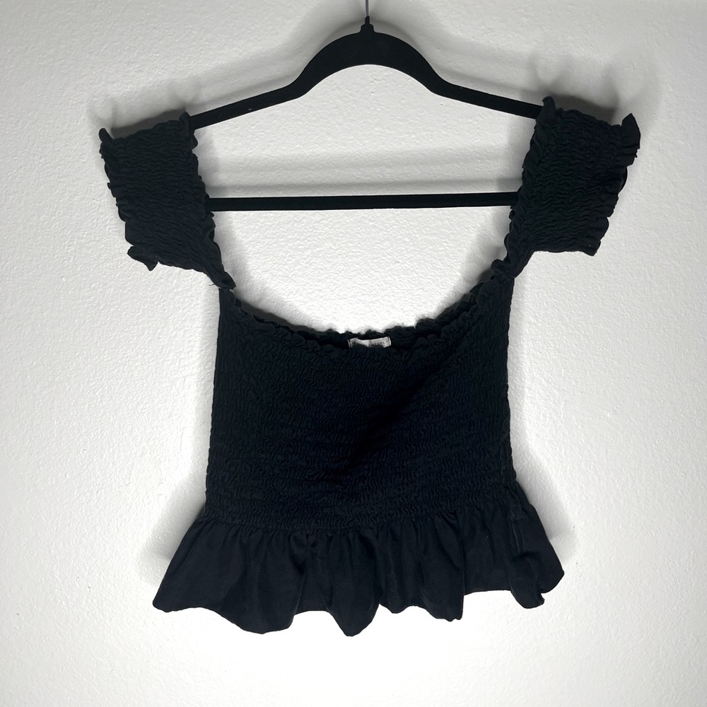 Truly Madly Deeply cotton scrunch crop top